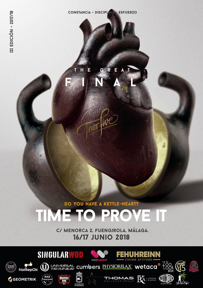 Ya queda poco para la #GranFinal de #ThorFiveLeague!
Os dejamos con el cartel y los #patrocinadores que nos acompañarán el próximo fin de semana en #Fuengirola #Malaga