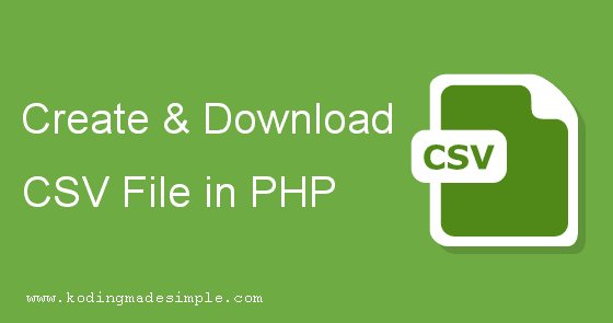 kodingmdsimple's tweet image. #PHP - Create &amp;amp; Download Files as #CSV Format
buff.ly/2sXGUiL
