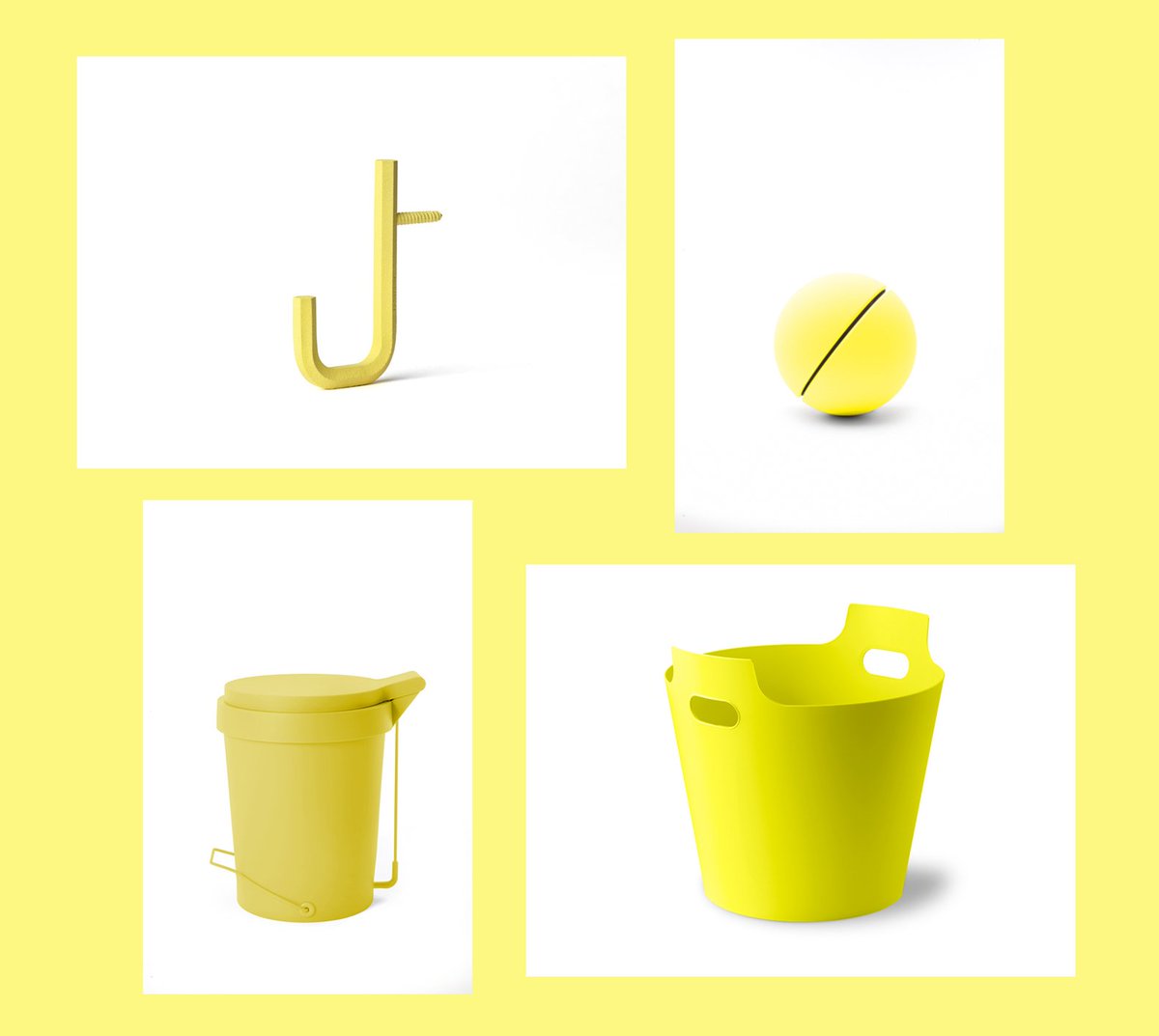 BRAND_KIOSK's tweet image. More impressions of the Yellow-Monday! The colorful products by #Authentics may not be missing in our colour week. The key holder Hex Key by #YukoMaki, the saving banks Giro by #KarenOlze, the 2Hands2 basket and the foot pedal waste bin Tip by #KonstantinGrcic.
