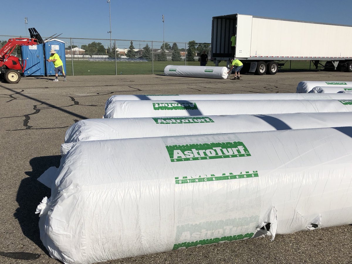 The turf arrived from Georgia this morning. #wearelamphere