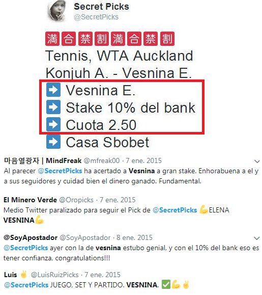 ‼ MAXBET - Stake 20 ‼

¿Quién recuerda mi mayor apuesta (Vesnina), con el mayor stake jugado 20/10 (10% del bank)?

Justo hoy recibí de la misma fuente premium un pick (para mañana), stake 20/10 cuota 2.00!

💥 500 RT y es vuestro 💥

último y único stake 20
👇👇👇👇👇👇👇👇