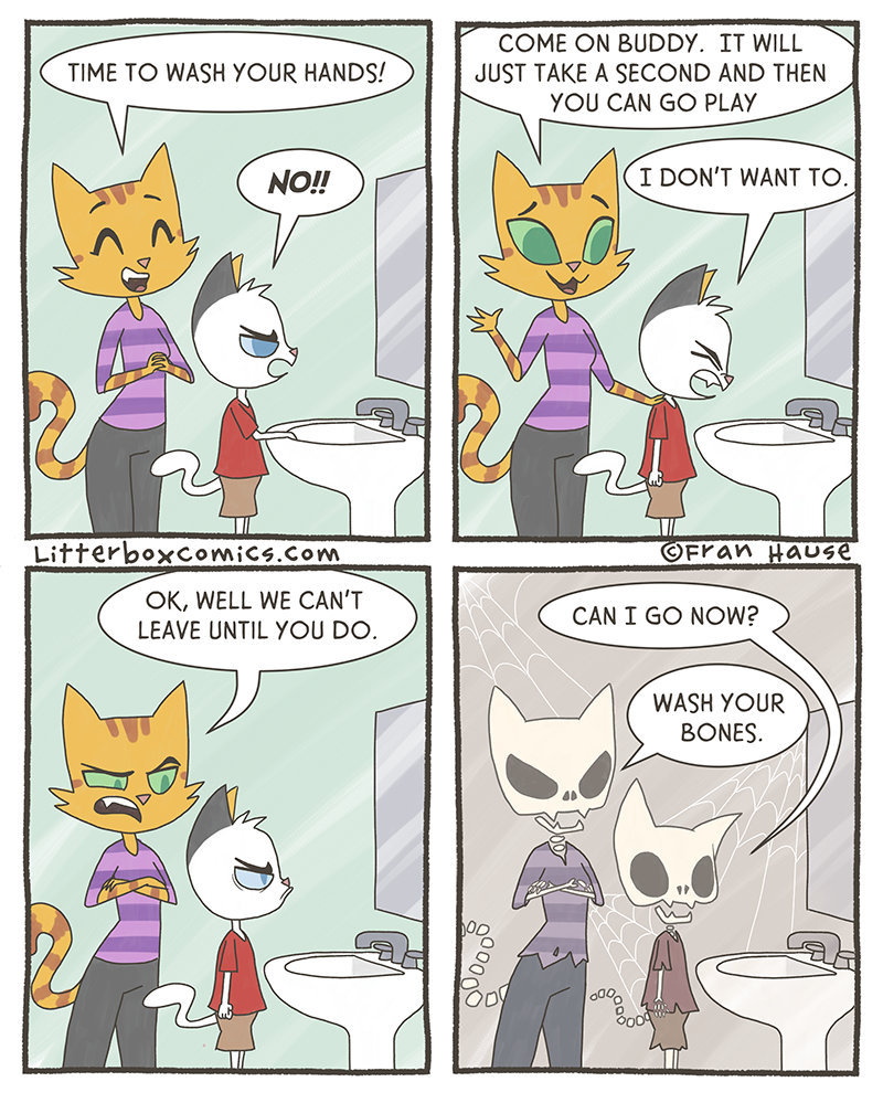 LitterboxComics's tweet photo. Every... damn... time.... #threeanger #momlife #Parenthood #webcomic #cats https://t.co/MBkhTTM8rC