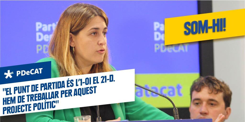 Pdemocratacat's tweet photo. ☝🏻Ho ha dit @martapascal a @nohoserac1: “El punt de partida és l’#1Oct i el #21D. Hem de treballar per aquest projecte polític” https://t.co/bjS5Q3weEb