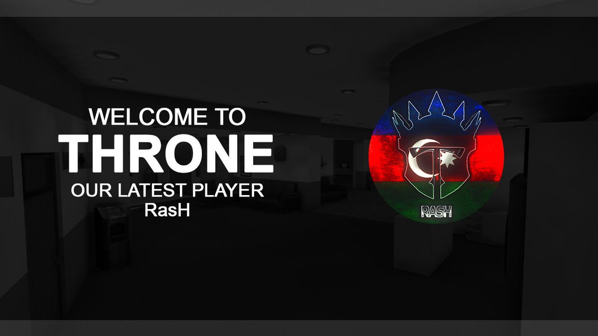 ThroneUp's tweet photo. Welcome to Throne our newest addition, Rash! #ThroneUp https://t.co/UakkBRIaqn