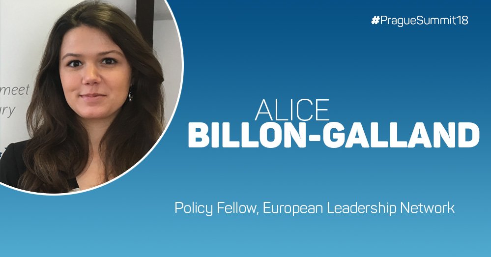 TaskEurope's tweet photo. Policy Fellow @theELN &amp; Board member @WIISUK @AliceBillon will speak at a panel on #EuropeanDefence Cooperation at #PragueSummit18. #PESCO #CommonDefence https://t.co/LBT3d7rgMN