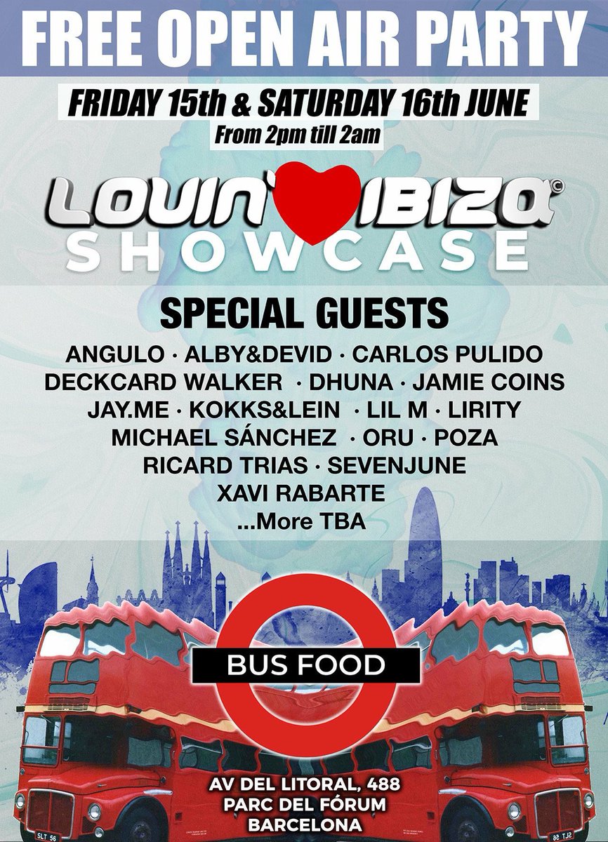 CarlosPulidodj's tweet photo. Esta semana volvemos a #Barcelona OFF WEEK ! @lovinibizafestival #showcase #pureibiza #offweek #sonar #lovinibiza #parcdelforum #sonarbarcelona https://t.co/tix5kaxQYo
