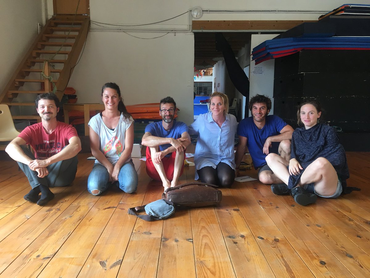 Our six performers in planning for Mâ @SeaChangeArts &amp; <a href="/101OutdoorArts/">101 Outdoor Arts</a> this autumn! #cirque #rue #streetarts #mâ #chinesepole #aerialdance