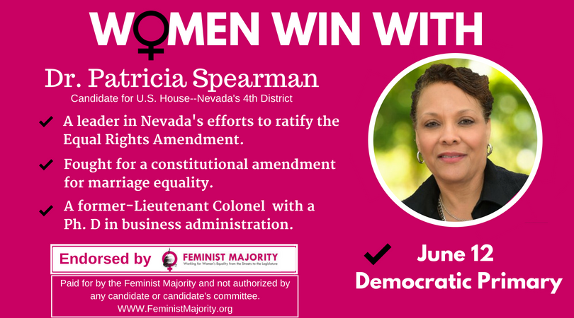 FemMajority's tweet photo. @Senatorspearman introduced the ERA &amp; led Nevada in becoming the first state in over 30 years to ratify constitutional equality for women. As the first openly lesbian member of the Legislature, Pat is dedicated to helping Nevadans overcome discrimination.
https://t.co/QgcJznDduv https://t.co/tbVziBbQNr