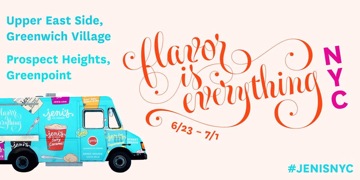 jenisNYC's tweet photo. Hey, NYC! 👋 We can’t believe it’s been six years since we last came to see you. We’re sending our Street Treats truck—packed with signature and seasonal flavors—on a trek through the Big Apple, from June 23 - July 1. Check out the schedule here: https://t.co/yYTt2eny34 https://t.co/Jp8JRxZe9u