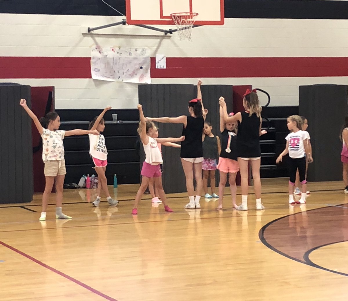 Gotta make sure the L’s are on point for any Lake Travis Cheer #futurecheerleaders