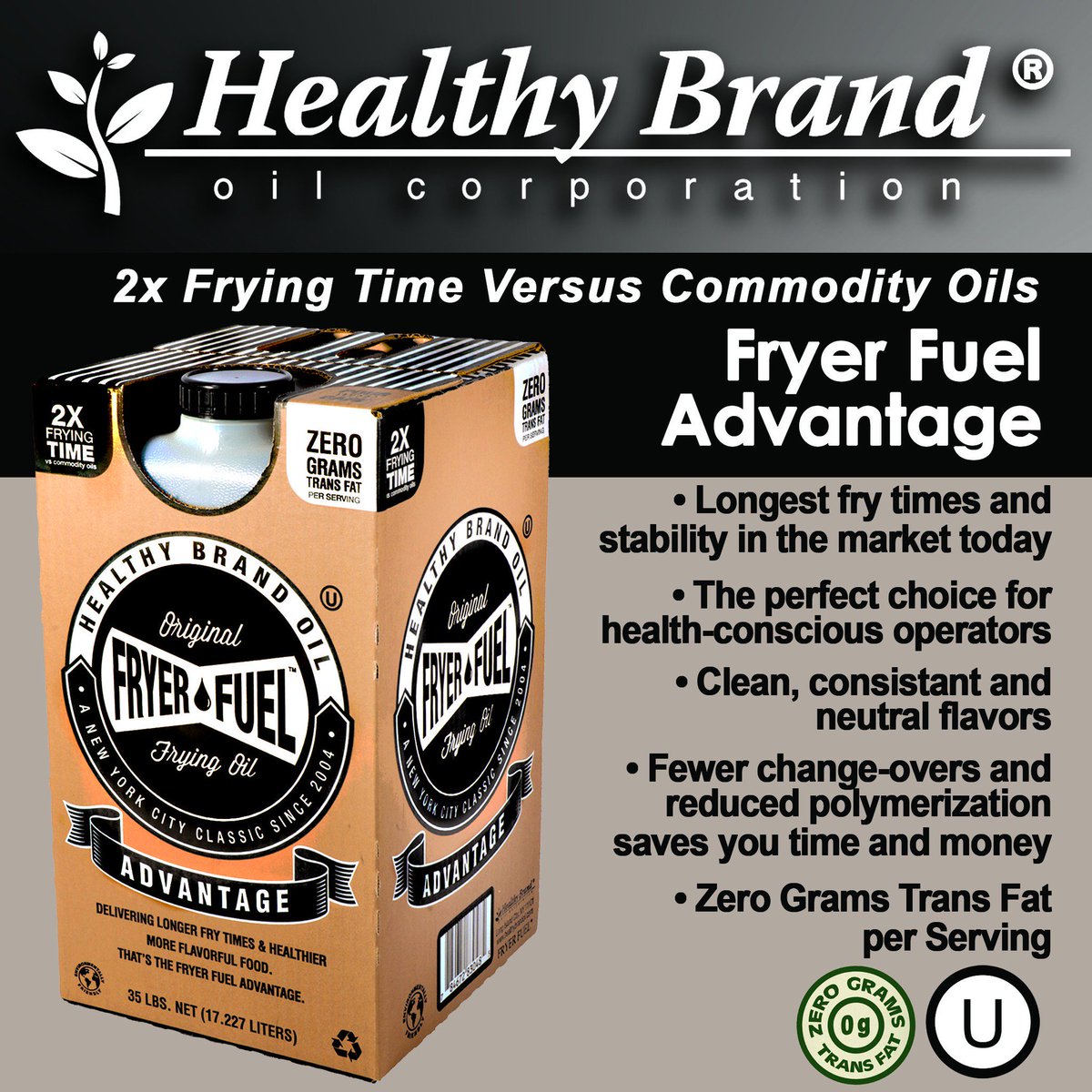 Fryer Fuel Advantage is the most #advanced frying oil in the market place. It has an #oil profile that is similar to heart-healthy olive oil and fills the void in the industry for a #healthier, more cost-efficient way to #fry! #HealthyBrandOil