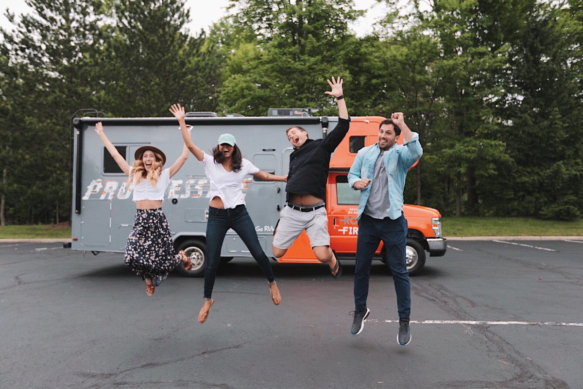 progressive's tweet photo. Weโve partnered up with @GoRVing to take these awesome adventurers to @LiveAtFirefly! Check out our Instagram page to learn more about whoโs tagging along with us as we RV #RoadTrip from OH to DE. #RoadToFirefly https://t.co/korllwQqKS