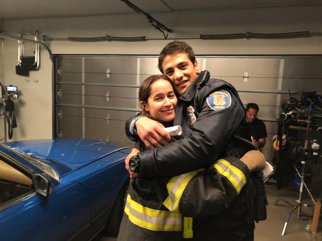 Station19's tweet image. 😍🤗 #Station19 📷: @JainaLeeOrtiz