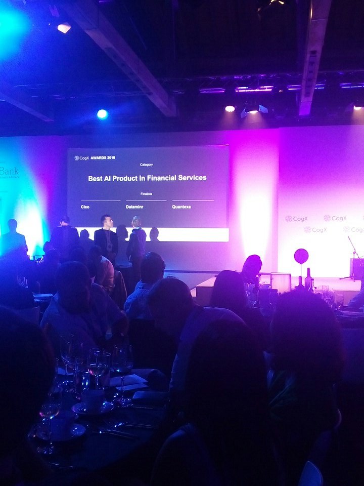 CogX_Festival's tweet photo. Congrats!
@Dataminr
Winner of Best #AI product in Finance (#cogx18 awards) https://t.co/ugpdy6Y7eC