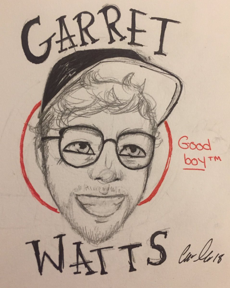 peachymagic's tweet photo. So I drew the Good Boy™️ and fellow Hufflepuff @Garrett_Watts ! Everytime I’m sad I watch Garrett’s videos because he’s so happy all the time and it makes me happy! Hope you enjoy!! 💛 
#garrettwatts #Hufflepuff #myart https://t.co/TqVmQmyBns