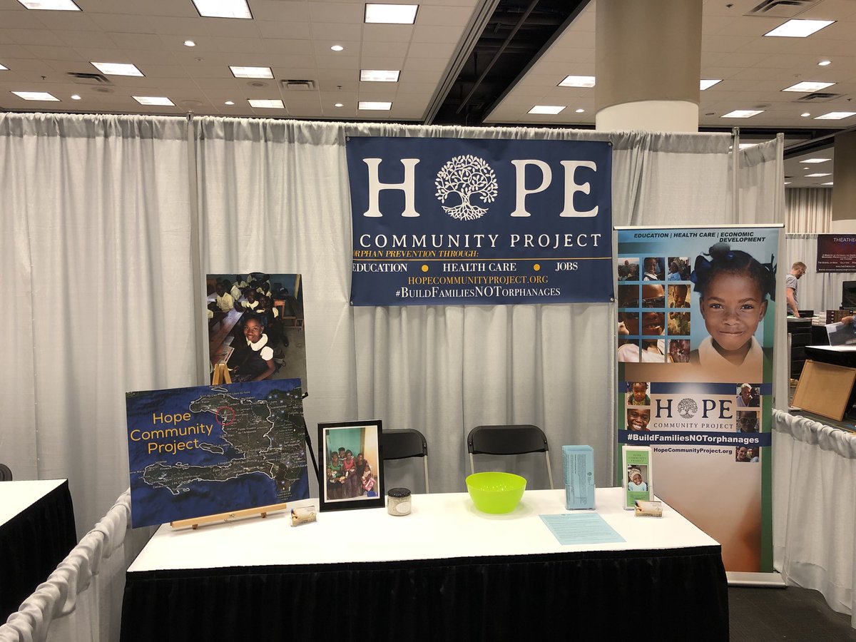 HopeCPHaiti's tweet photo. Ready at #pcaga #pcaga18 in Atlanta. Booth 136. Learn about family support rather than orphanages. #buildfamiliesNOTorphanages https://t.co/uEzpEYLSXM