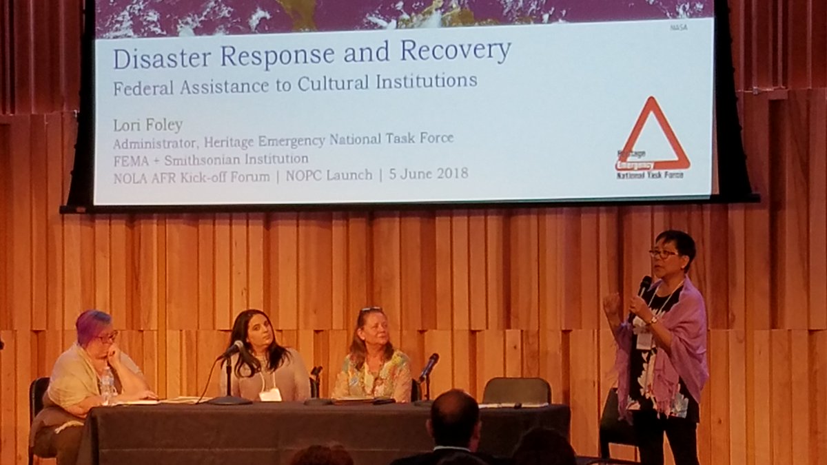 AmistadResearch's tweet photo. These images are from the kickoff forum for the New Orleans Preservation Coalition/Alliance for Response on June 5. The event was funded by @LYRASIS  through a grant managed by the @AmistadResearch  and the @nolajazzmuseum  . https://t.co/fsDGAECt08