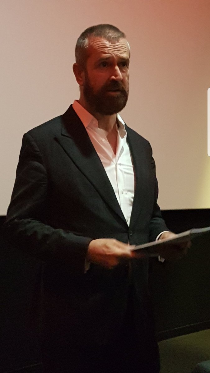 Rjohnhayes007's tweet photo. In the presence of Rupert Everett this evening when he attended an IFTA screening of his new movie The Happy Prince which he wrote, directed and acted in. First class work #ifta18 https://t.co/cvaoRdB2Mt