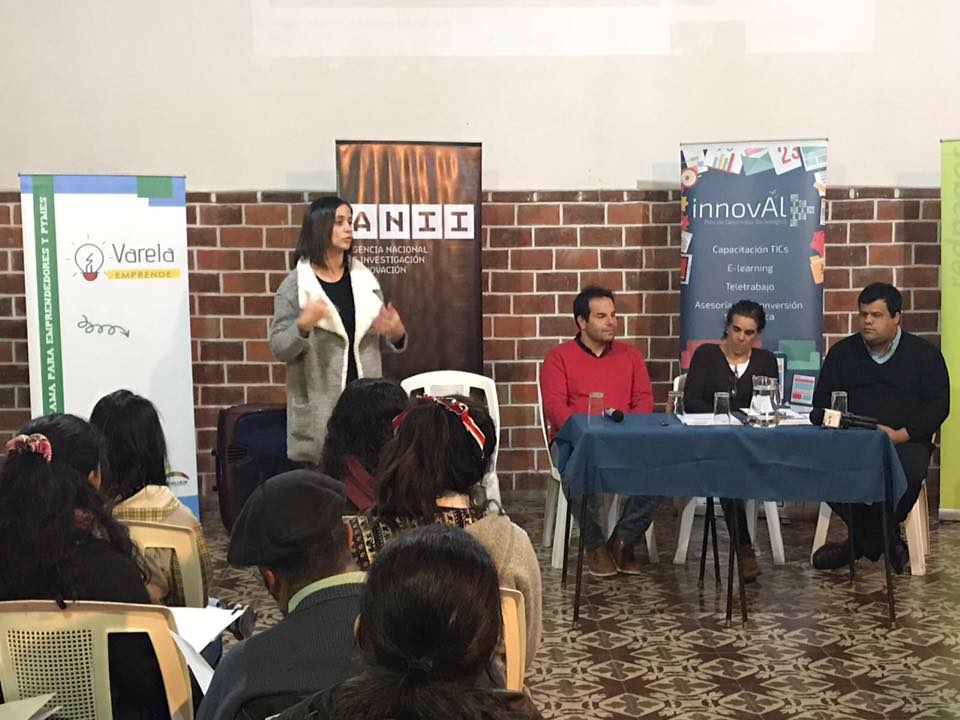 TitiCancela's tweet photo. Muchas gracias @InnovALuy, @ANDEUruguay, @CutiUy  por la invitación a participar de @varelaemprende, apoyando y fomentando el emprendedurismo en todo Uruguay. @ANIIuy https://t.co/wqBohlNZLq