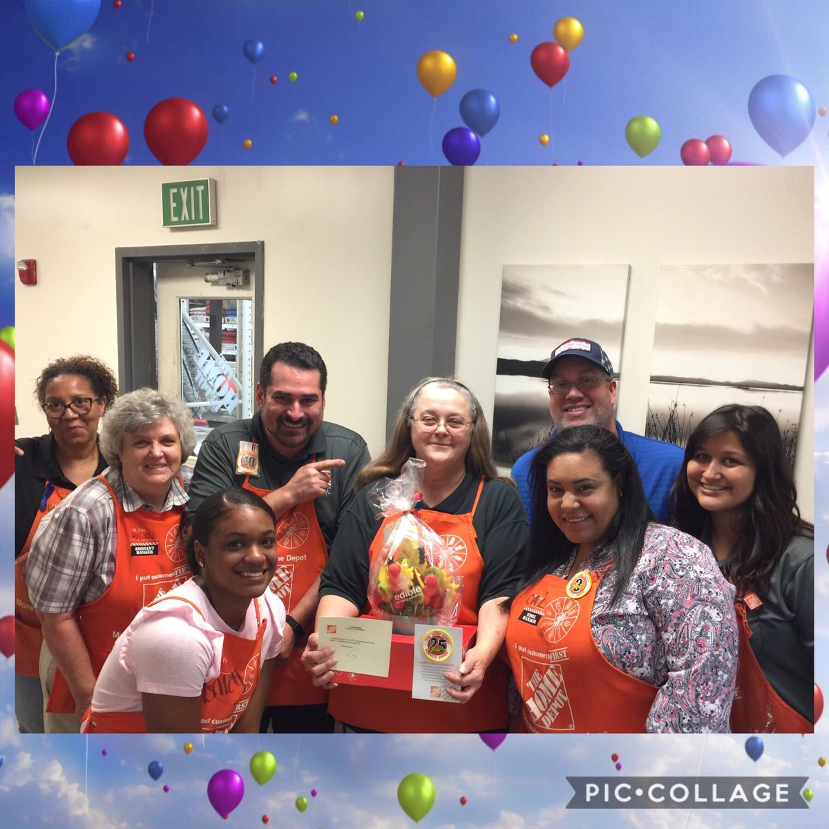 Thd8517's tweet photo. Congratulations Marlene on 25 wonderful years with Home Depot! We truly appreciate everything you do to take care of the associates and store! https://t.co/nchKvZAs7K