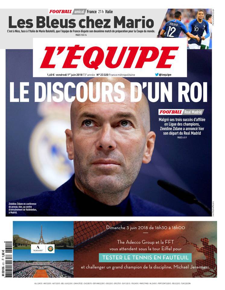 FrederiquVUGIER's tweet photo. Le @AdeccoGroupFR fait la Une de l’@lequipe et du @Figaro_Economie cette semaine: le sport #handitennis et l’emploi des jeunes avec le concours #CEO1Month sont à l’honneur ! Bravo @LeonorSiney https://t.co/LX31fVjeBr
