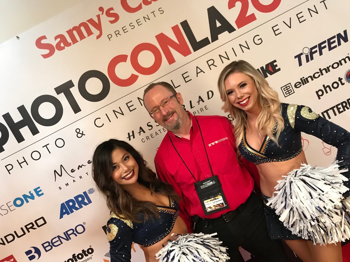 MatthewsGrip's tweet photo. Our West Coast Sales Support and International Account Manager Joey Sherman had a good time at #photoconLA - you can't tell by the pictures! @samys_camera https://t.co/M5lSqpE45y