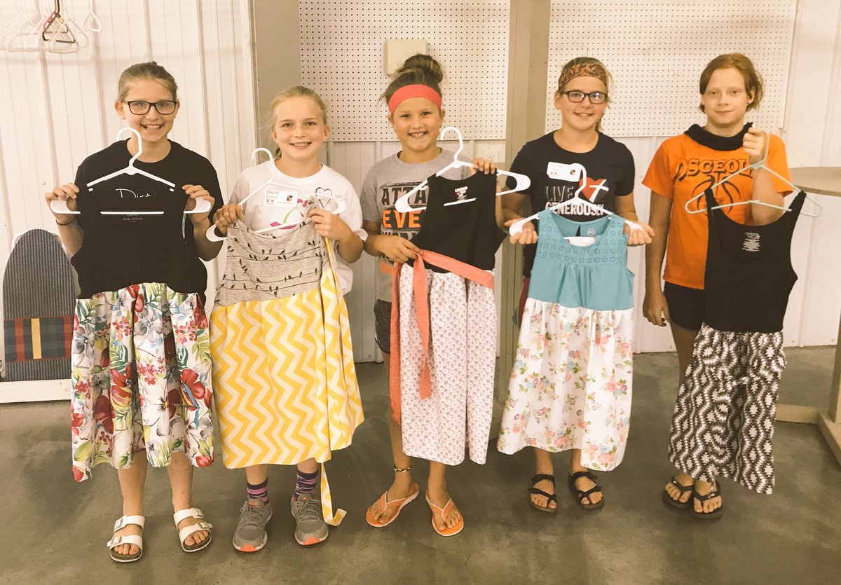 ma_ma_pete's tweet photo. We’ve got LOTS of style on the runway at #PolkCounty4H #UpcycleYourStyle Clover College today! 4-H’ers learned how to pin tuck pleats, sew a French seam and make a sash! SEW proud of them all, it SEAMS you got this fashion style all set! #STEAM #NE4H #40DaysOf4HFun https://t.co/IsE1hnLfj9