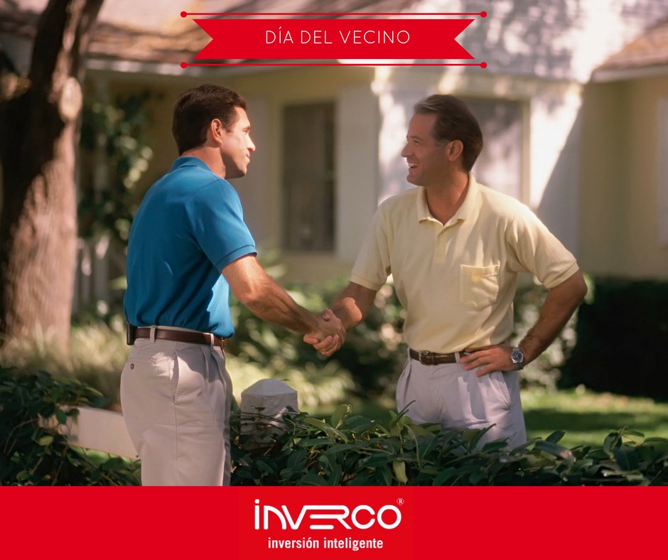 invercosa's tweet photo. ¿Sabías que hoy es el #DíaDelVecino? Ahora que ya te enteraste podes saludar a todos aquellos que comparten el edificio con vos 🏬 🤝. ¡Feliz día, amigos de Inverco! https://t.co/XemSgOeW87
