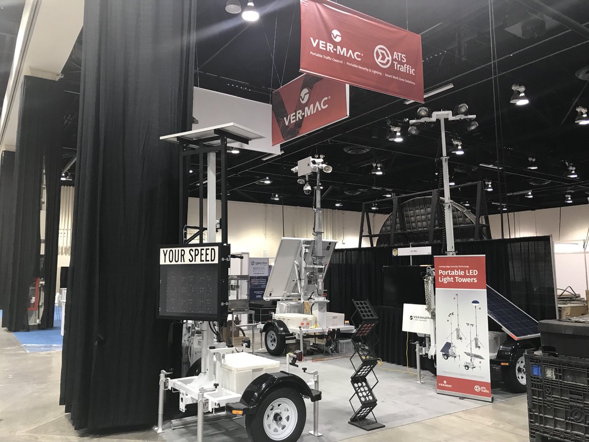atstraffic's tweet photo. Getting set up for #GPS2018 in #yyc - we’re looking forward to seeing you! We’ll be in Booth 7730 with our partners from #VerMac this week showcasing how we work with you to safely build infrastructure. @petroleumshow https://t.co/teypRgE0Iu