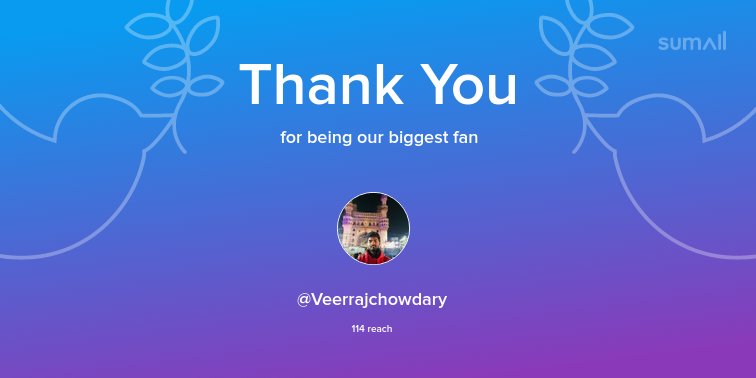 GoWinPrizes's tweet image. Our biggest fans this week: @Veerrajchowdary. Thank you! via sumall.com/thankyou?utm_s…