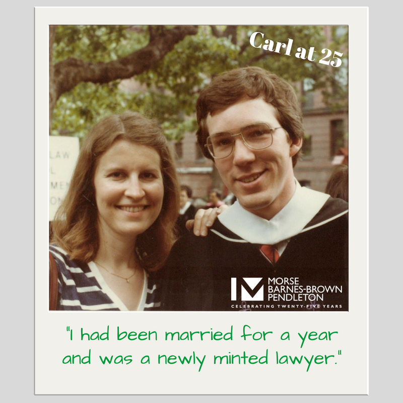 Morse's tweet photo. #MBBPat25 When @carlfbarnes was 25, he had been #married for a year and was a new #attorney, both of which he says he’s still celebrating! 🍾 https://t.co/jgeEyEc1sA https://t.co/cgF25jVokD