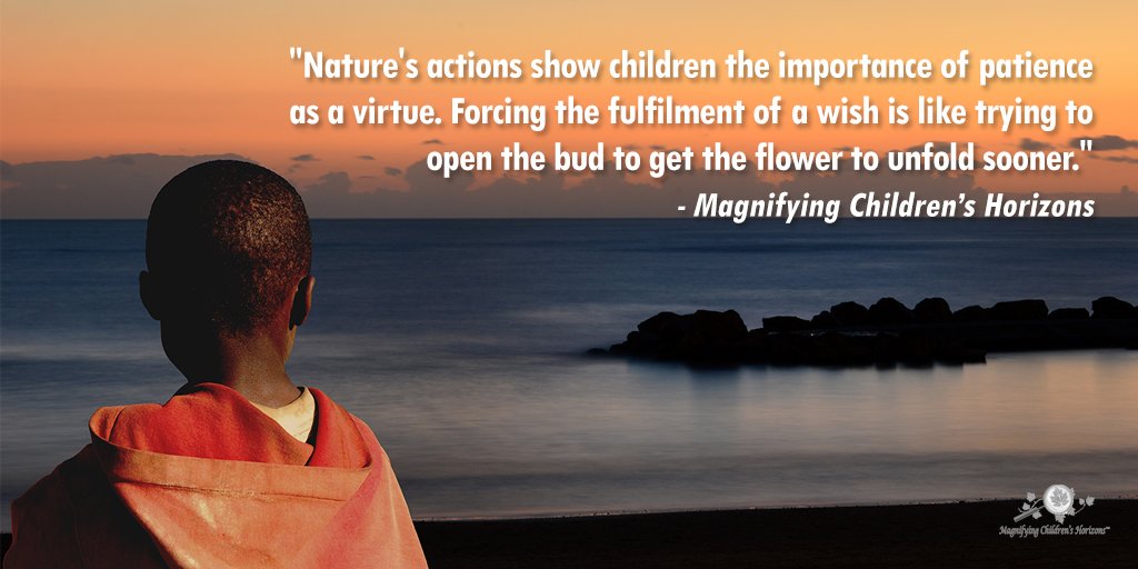 maghorizons's tweet photo. "When children observe happenings in nature, they simultaneously develop other seemingly “inactive” virtues like self discipline, intuitiveness, listening, and reflecting. These ultimately result in the development of patience."

Read more: https://t.co/a1PIhvMCEK https://t.co/mlF1hFOQGG