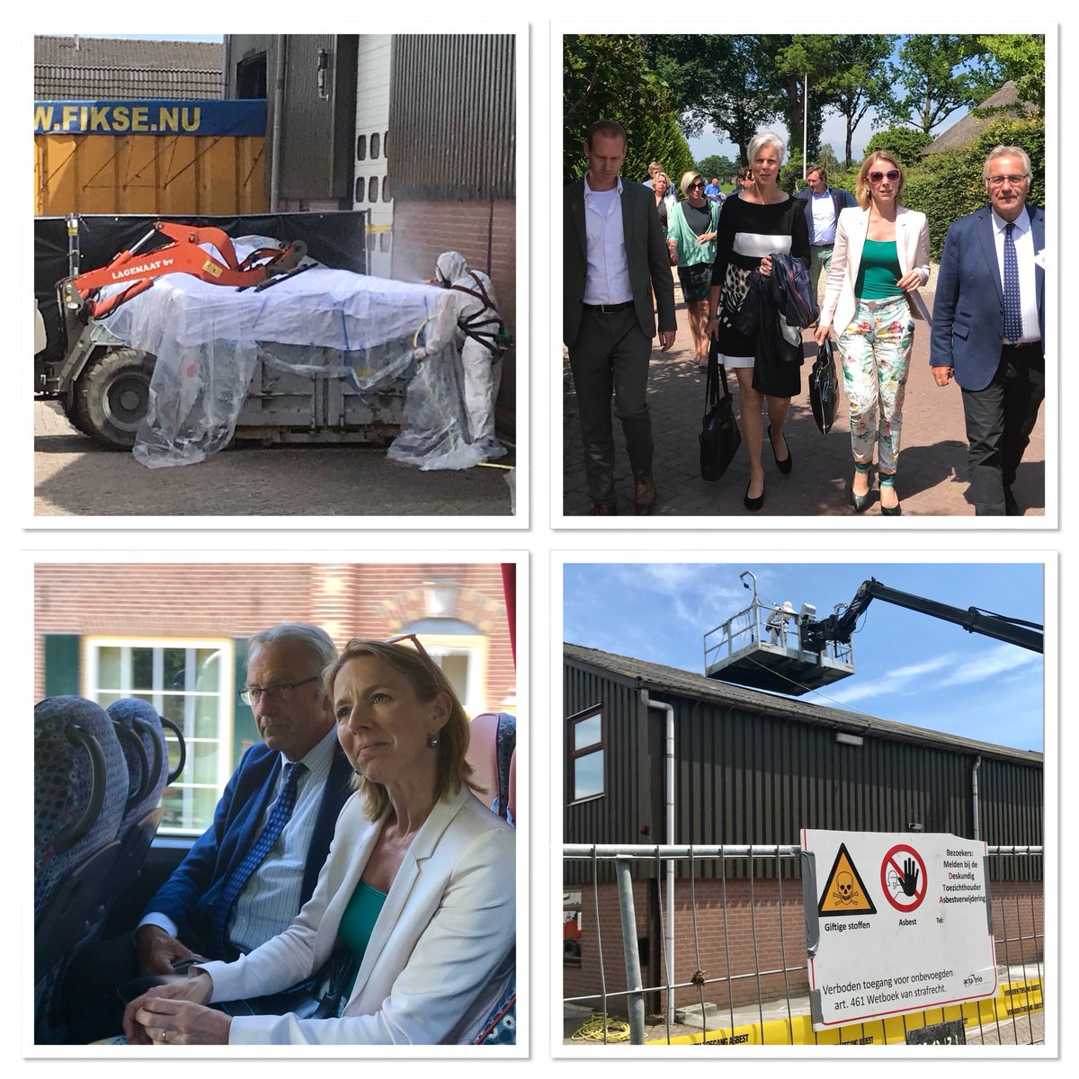 edwardstigter's tweet photo. In aanloop parlementaire behandeling verbod asbestdaken interbestuurlijk werkbezoek aan saneringslocatie in Nijbroek. Goede voorbeelden hoe majeure opgave opgepakt kan worden en welke (financiële) uitdagingen hierbij aan de orde zijn. 

https://t.co/gKwzhlYfxS https://t.co/HsuNTVMlEL