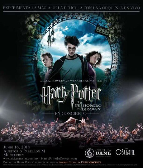 OSUANL's tweet photo. Este sábado te esperamos en el Auditorio Pabellón M  a las 19h para Harry Potter y el prisionero de Azkaban™️ en Concierto.
Boletos disponibles: https://t.co/gatiL1xZO6 https://t.co/A8p9j7G8ns