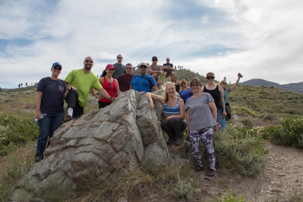 ChangeCompanies's tweet photo. #TBT to  our fun hike with the amazing folks from @CommSol_Inc - here in town for a Courage to Change #InteractiveJournaling training at our HQ last week. https://t.co/6AFePGMGeG