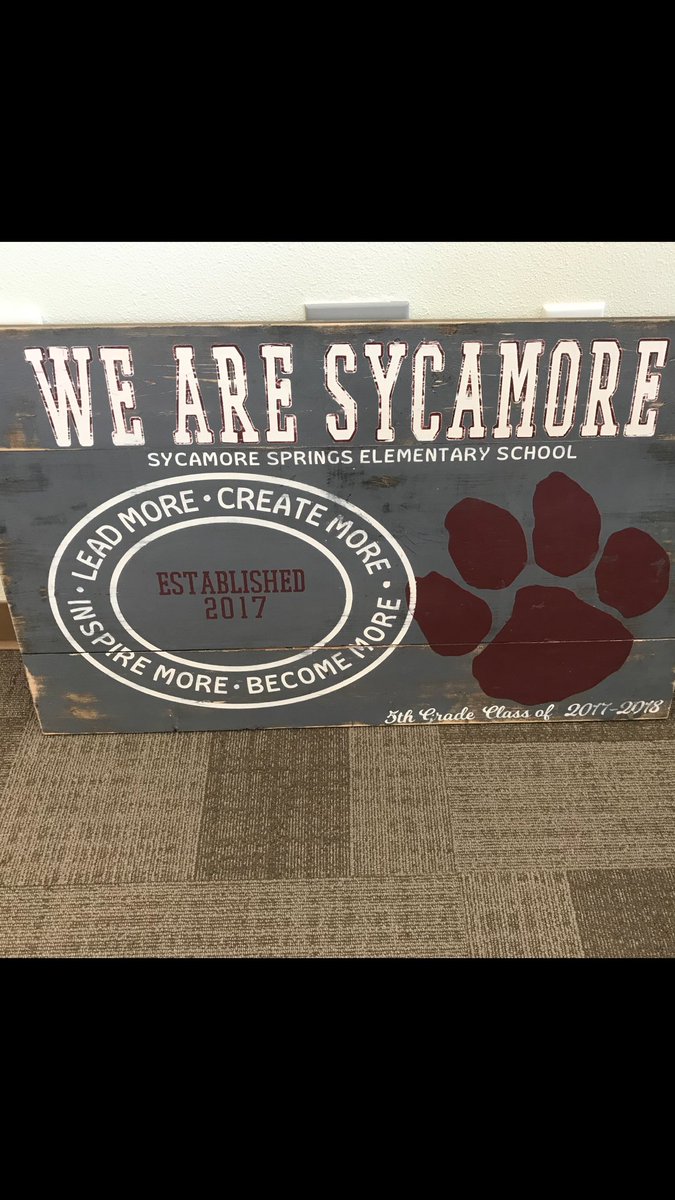 SycamoreSprgsES's tweet photo. I cannot express how receiving this made me feel. A heartfelt thanks goes to our wonderful fifth grade parents and their amazing children. My heart is full! Thank you... #sycaMOREyr1 https://t.co/xZBRLk0sWt