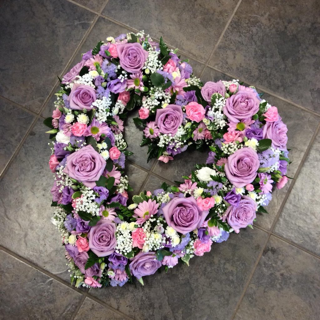 GeorgeShopsales's tweet photo. Our days can be filled with happiness and laughter but also sadness. A celebration of a loved one, no longer here in person but here in spirit. 

#swindon #florist #funeral #arrangement #heart #wreath #posy #spray #memories #flowers #pink #yellow #white #green #lilac https://t.co/usSsJDOfa1