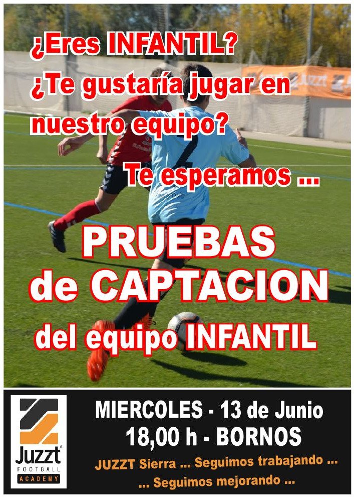 Juzzt_Sierra's tweet photo. Si eres INFANTIL y quieres jugar con nosotros ... No puedes faltar a  las PRUEBAS de CAPTACIÓN para nuestro INFANTIL el MIERCOLES, 13 de Junio a las 18,00 h en BORNOS ... ¡¡TE ESPERAMOS!! ... @Juzzt_Sierra ... Seguimos trabajando, seguimos mejorando ... https://t.co/iFj41YKmwW