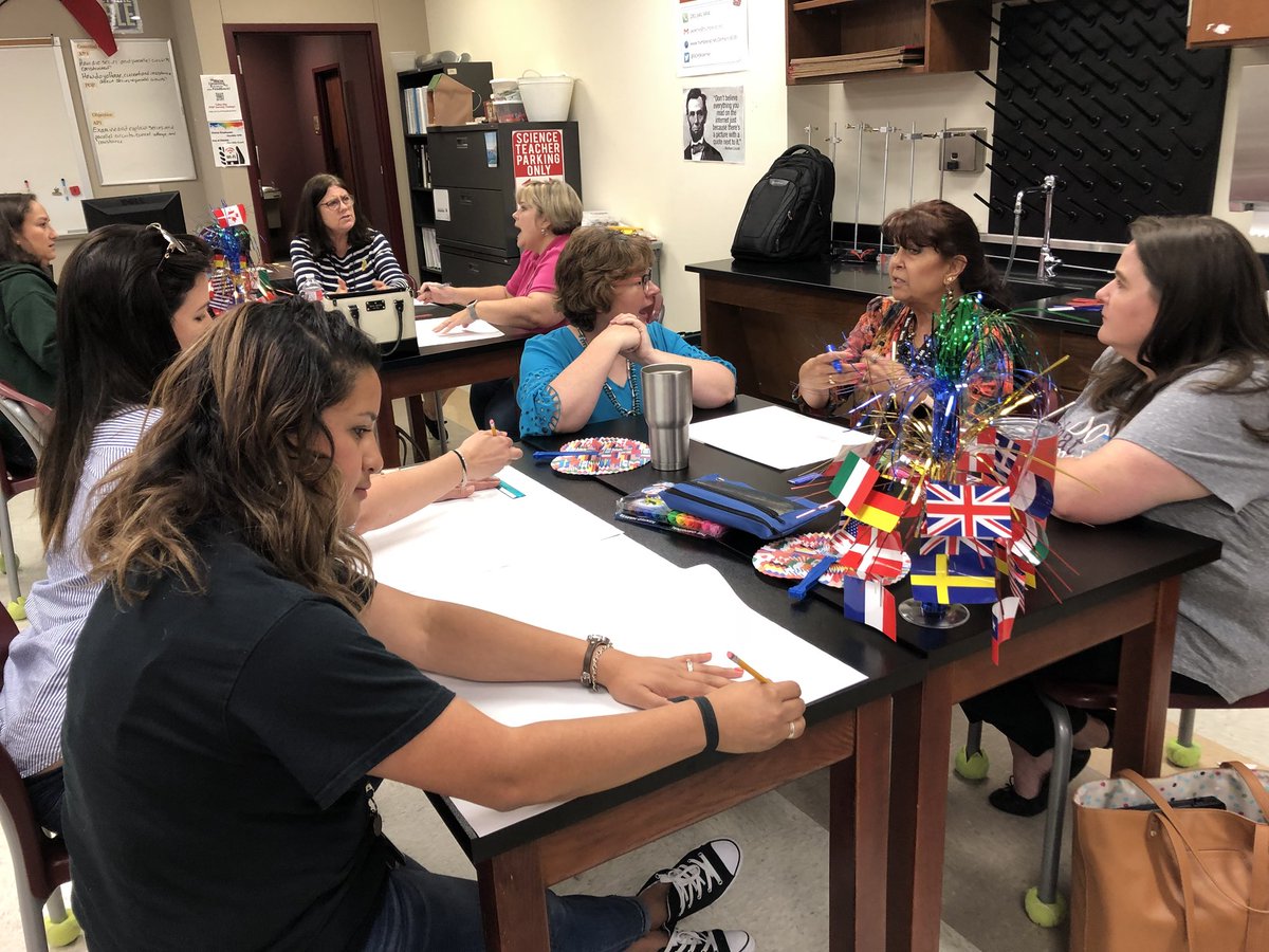 HumbleISD_Multi's tweet photo. Teachers planning their classroom environment to foster second language acquisition! @HumbleISD_POP @HumbleISD_ESL @HumbleISD_CI @Proud2BeHumbleISD https://t.co/cp8tzEHGGp