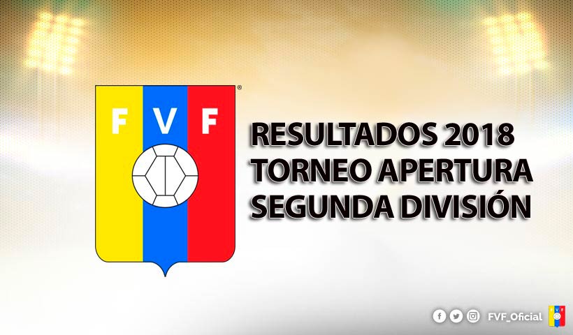 FVF on Twitter: "Resultados Jornada N° 22 Torneo Apertura de Segunda | #FVF | #FutVe | https://t.co/Achqx2cgYr" / Twitter