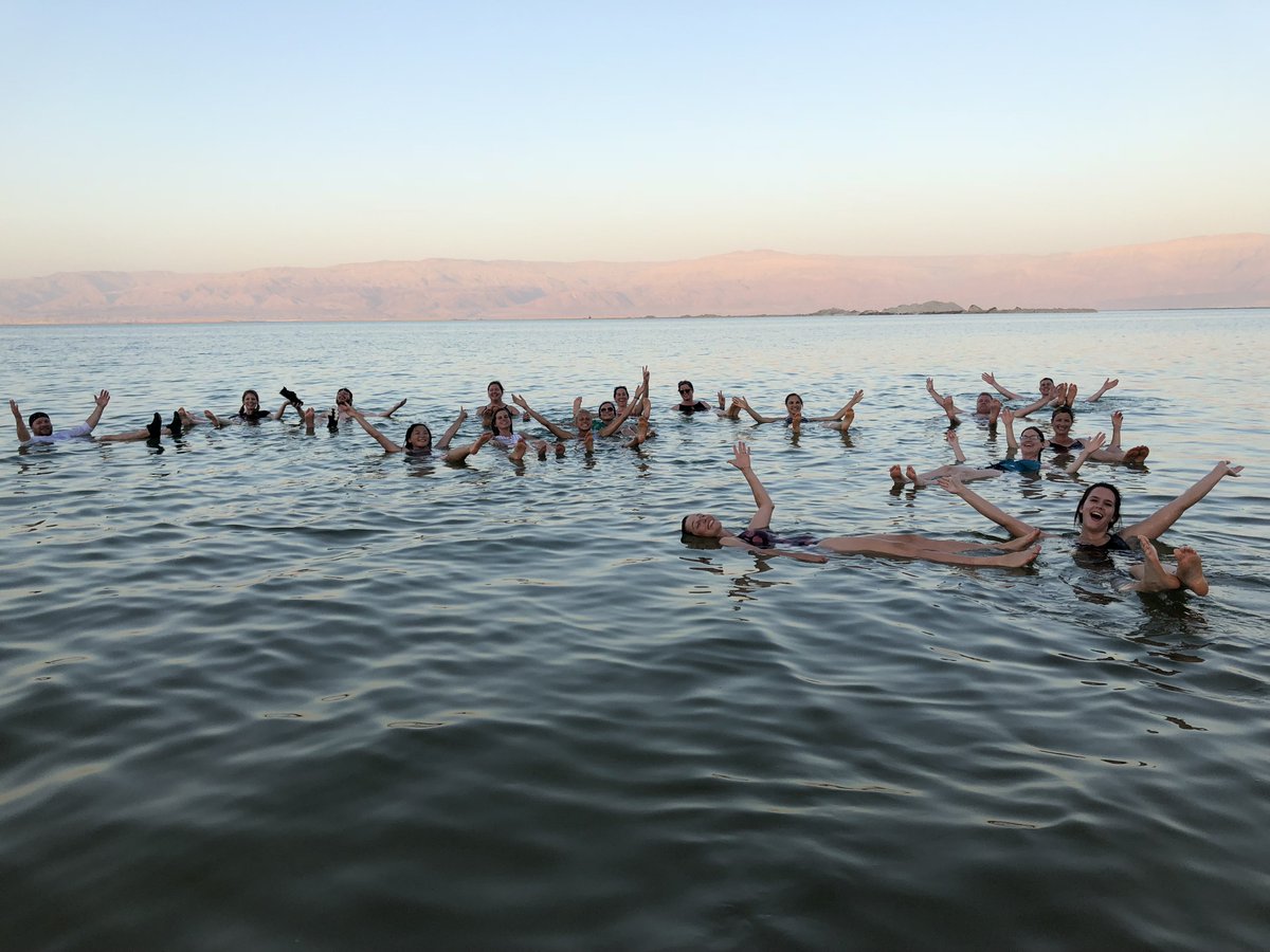 hcmaroons's tweet photo. Welcome to the Dead Sea! Recognize any of these HC (&amp;ZCS!) staff floating around? They're taking a break from the 100 deg temps on HCS's 3rd annual staff trip to Israel w/ RVL! #RVL #thattheworldmayknow #neverstoplearning #Learnittoteachit #praisinggod https://t.co/n2roTf2QH6