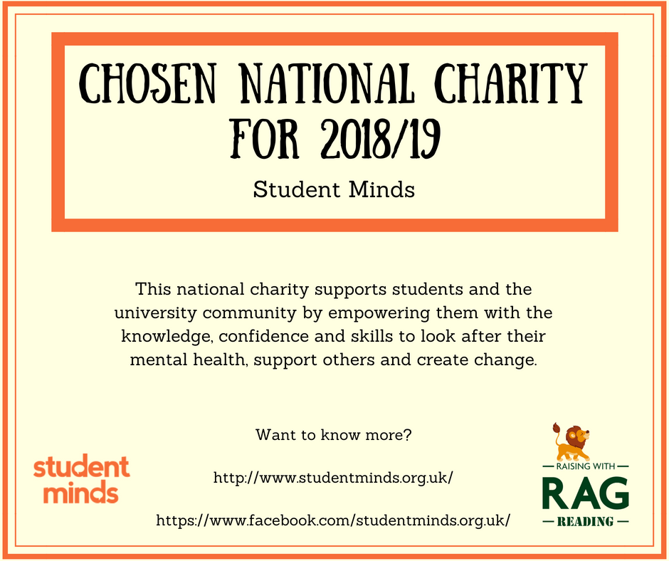 We have chosen our two charities to support for 2018/19, slide across to see both the local charity and the national charity! <a href="/StudentMindsOrg/">Student Minds</a> <a href="/RedBalloonLCG/">Red balloon</a> #rag #universityofreading #raisingandgiving #charity #volunteering