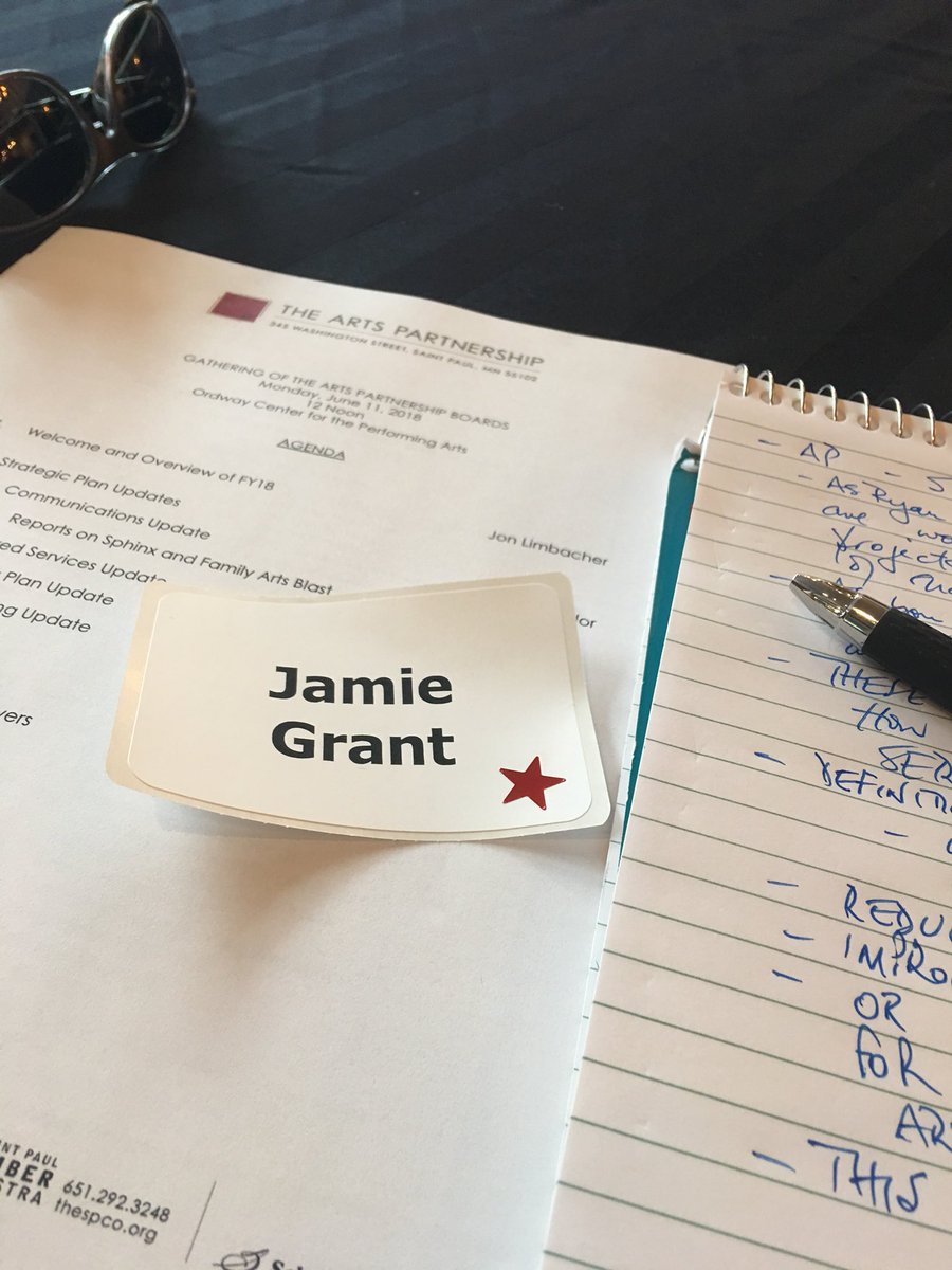 Getting ready for a meeting of the four Boards of the Arts Partnership, which begins shortly <a href="/mnopera/">Minnesota Opera</a> <a href="/thespco/">The Saint Paul Chamber Orchestra</a> <a href="/schubertclub/">Schubert Club</a> @theordway — how times have changed &amp; for the good!!!