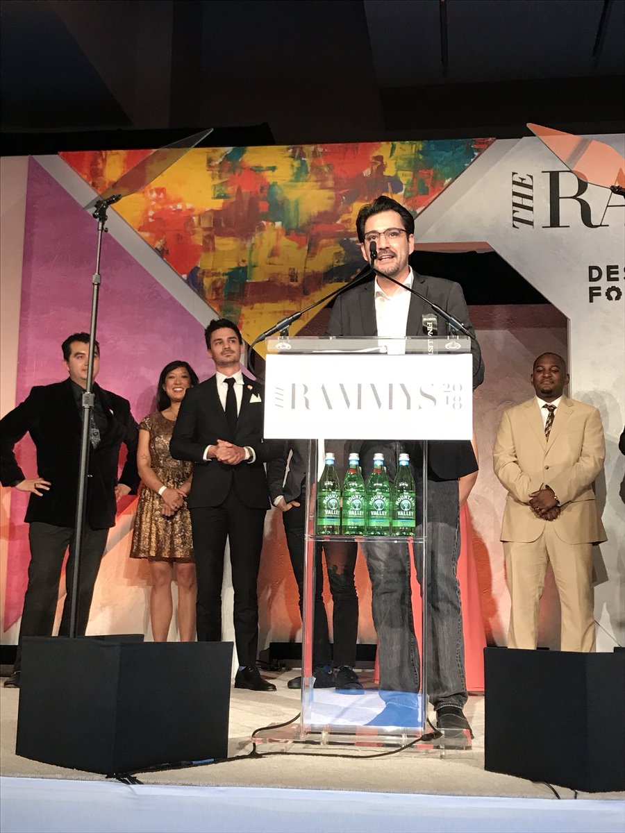 joseandresgroup's tweet photo. Last night we gathered with the #DC restaurant community for the 2018 @RAMWdc #RAMMYAwards. Congratulations to all of the winners, including @minibarbyjose for Service Program of the Year and @chefjoseandres and Tichi for their Exceptional Leadership & Impact Award! 🎉 #RAMMYS18 https://t.co/LKsuJhynTG