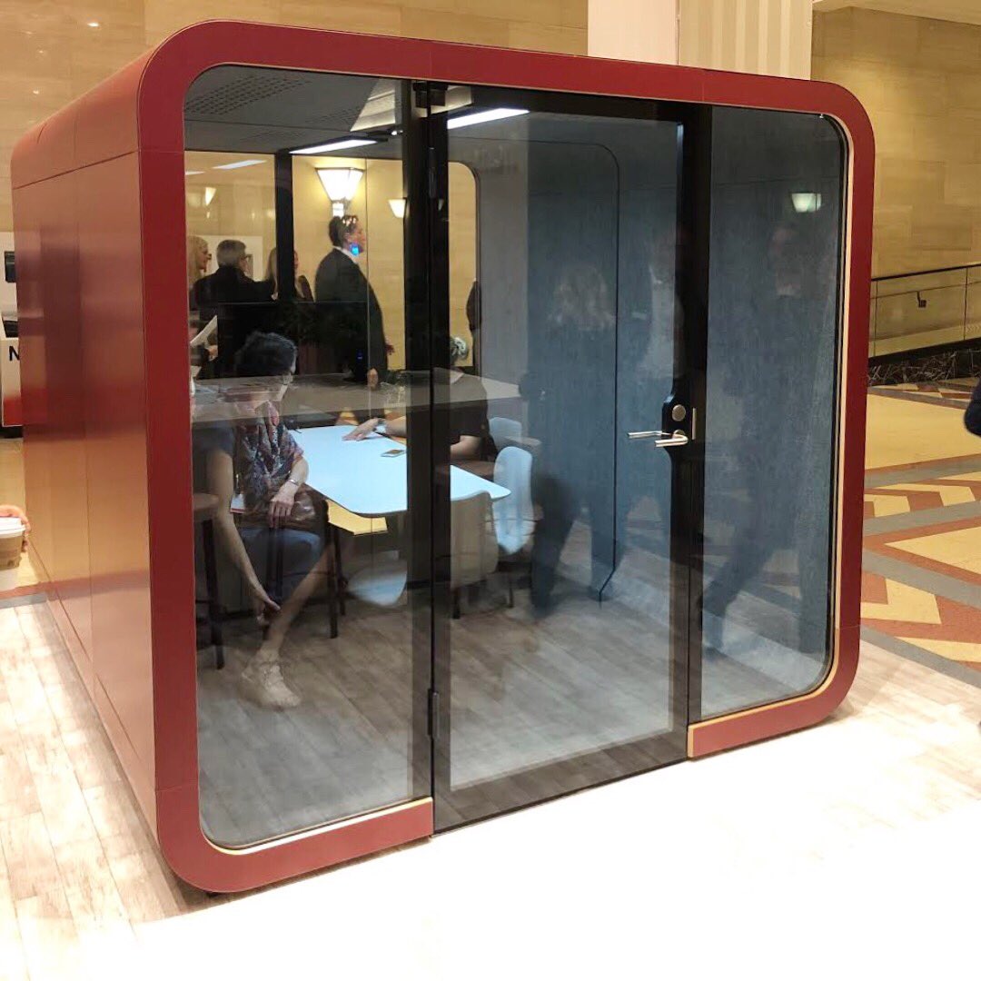 wellteklondon's tweet image. Introducing 2Q - the ultimate meeting pod for 4-5 people by @frameryfinland. Check it out at @NeoCon_Shows - Stand 7-7062 #NeoCon #NeoCon50 #Framery