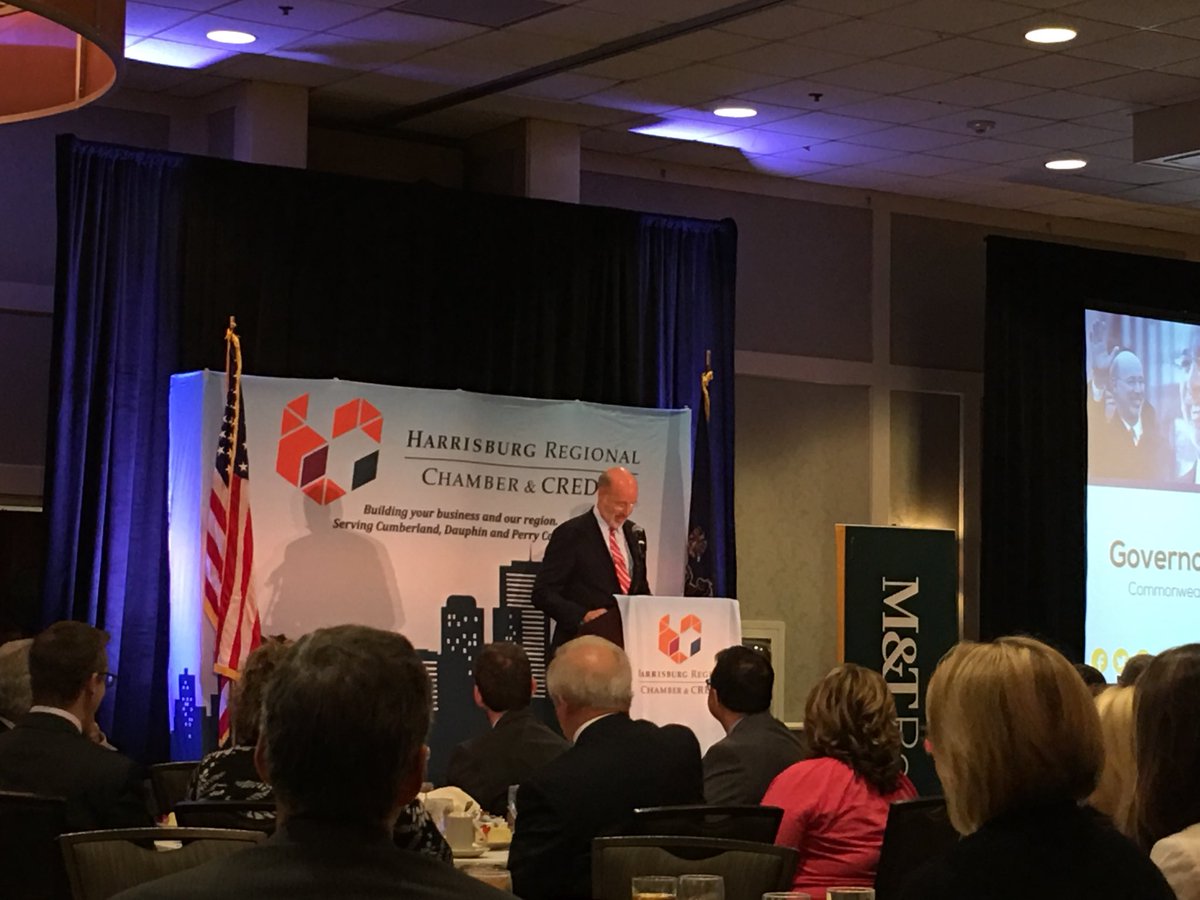 AnneDGallaher's tweet photo. “We all need good schools. We need a skilled workforce. We need to invest in education.” Gov Tom Wolf, @hrccredc #MeetWithWolf https://t.co/2mK7jbVd4c