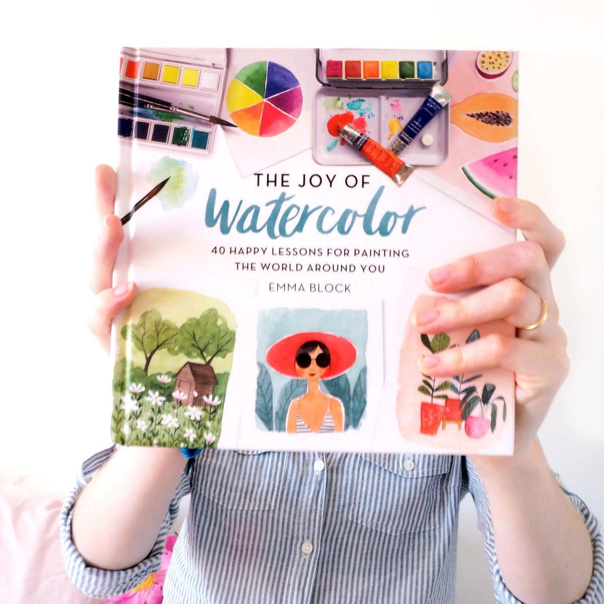 It’s so incredible to actually see my book printed. This book is everything I know and love about watercolours. If you would love to get into painting but don’t know where to start this book is for you. You can preorder it here emmablock.co.uk/my-book/