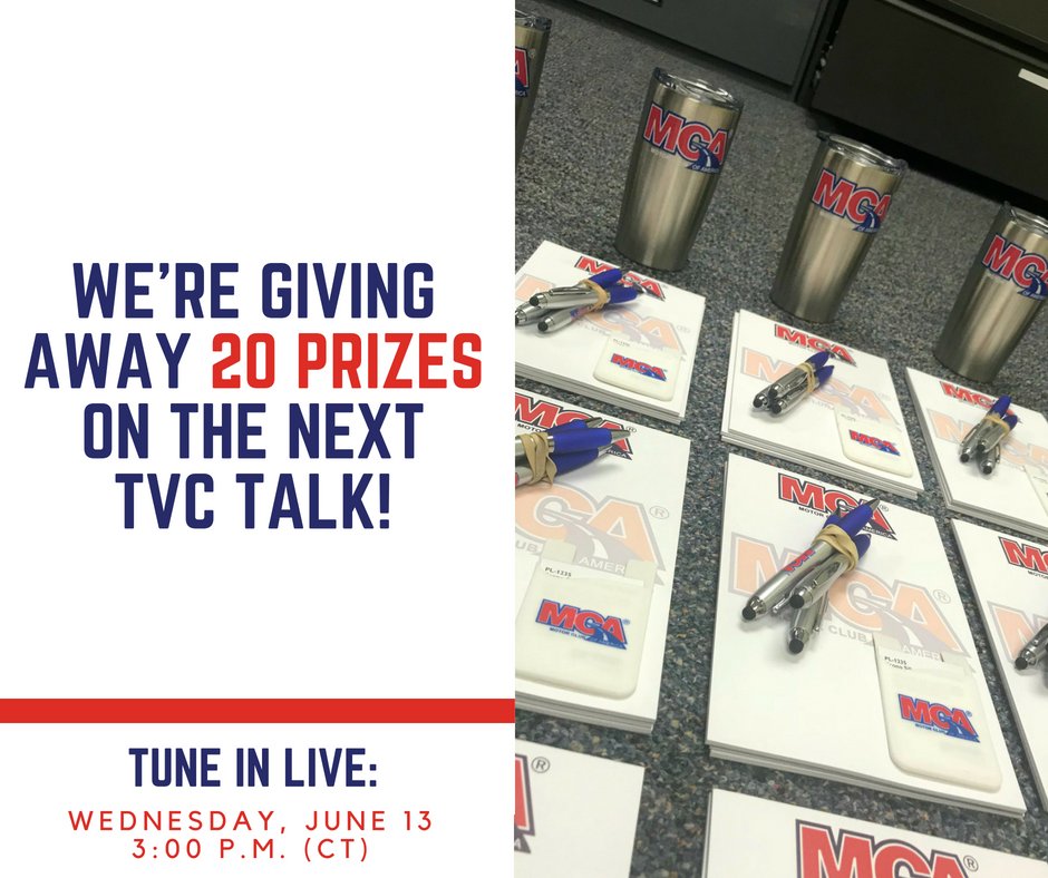 TVCMarketing's tweet photo. HUGE NEWS. Join us LIVE on Wednesday at 3 p.m. (CT) over on our Facebook page for our 20th episode of TVC Talk! We're giving away 20 prizes - you won't want to miss this!

Facebook Page --> https://t.co/HoIGyc9WDP https://t.co/miJRlXvCg4