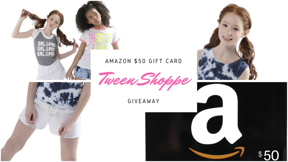 TweenGirlsShop's tweet photo. Haven't entered our #giveaway yet? It's FREE! Want to win a $50 Amazon gift card? Enter here! https://t.co/ctCN5IvNtG  

#tweens #tweengirls #free #shopping #TweenShoppeGiveaway https://t.co/ybudO54BC4