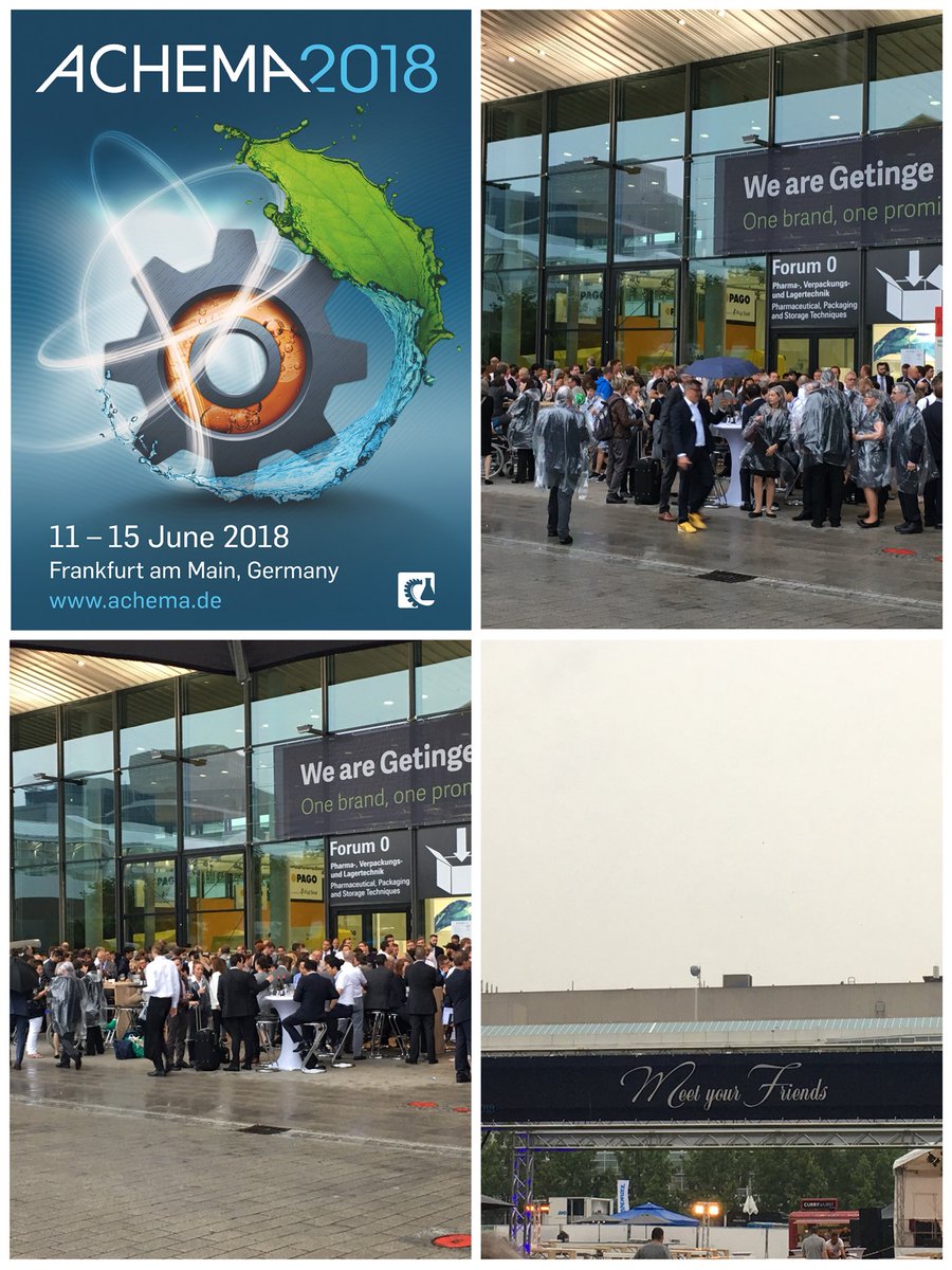 processnet_org's tweet photo. Anyone who says sunshine brings happiness has never danced in the rain! #ACHEMA2018 welcomes you to „Meet your friends“
@ACHEMAworldwide @DECHEMA https://t.co/coVZCbVFPz